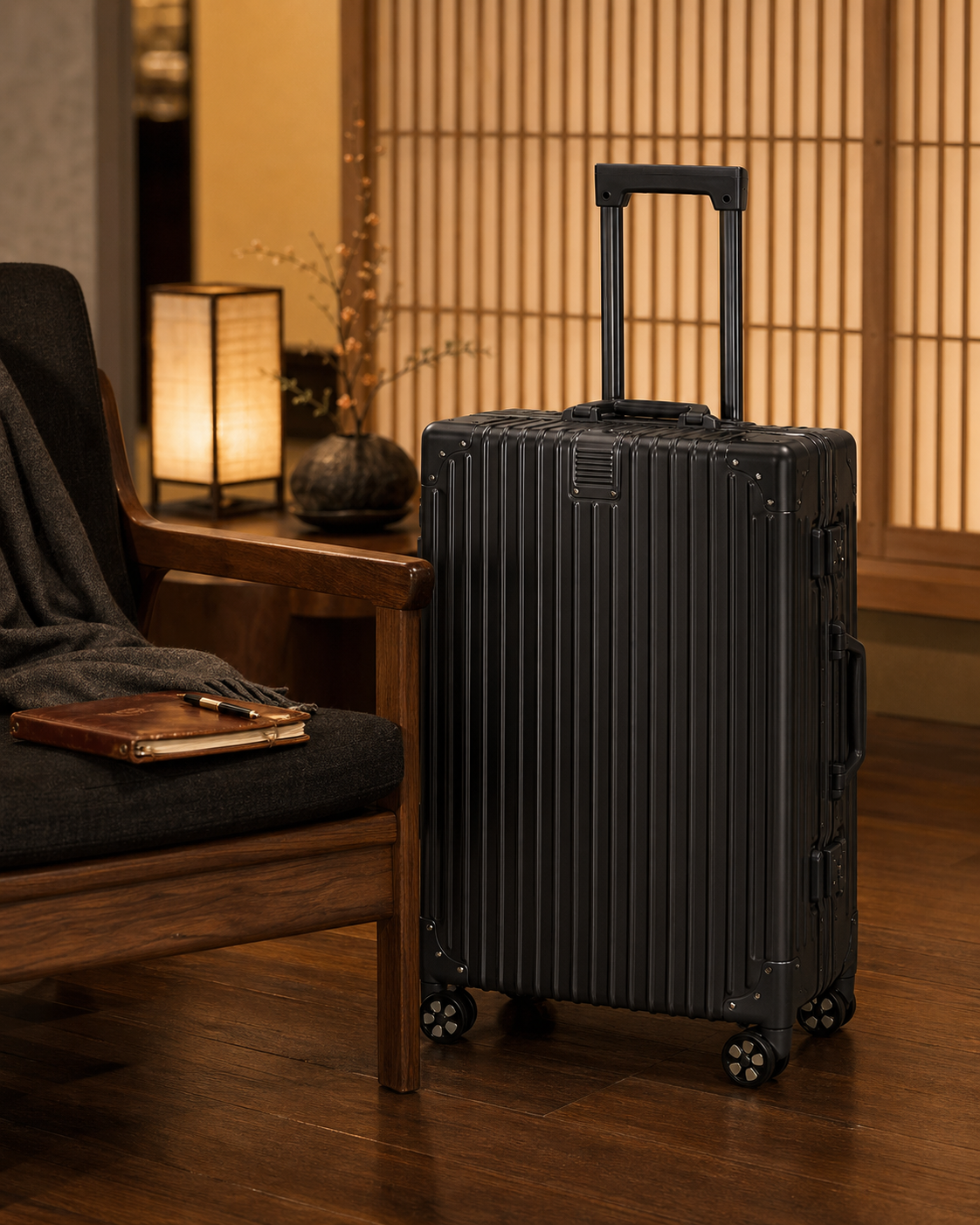 Stor 26" Alpine Classic ved hotellobby i Tokyo om aftenen